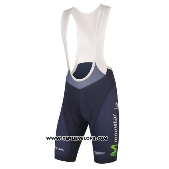 2016 Maillot Ciclismo Movistar Vert et Bleu Manches Courtes et Cuissard